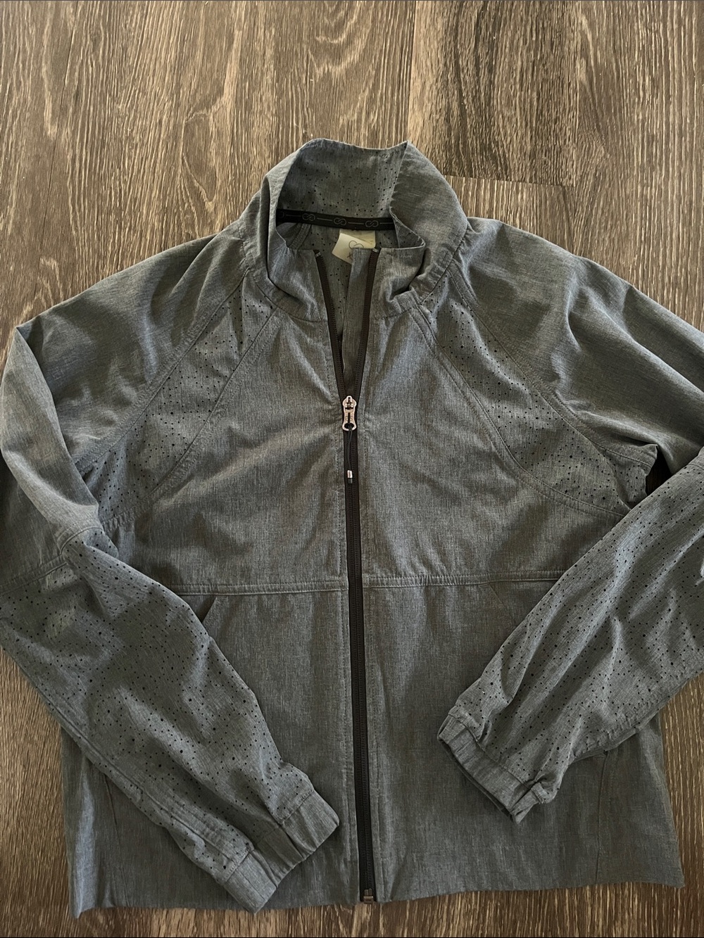Women’s Calia Grey Lightweight Zip-Front Jacket